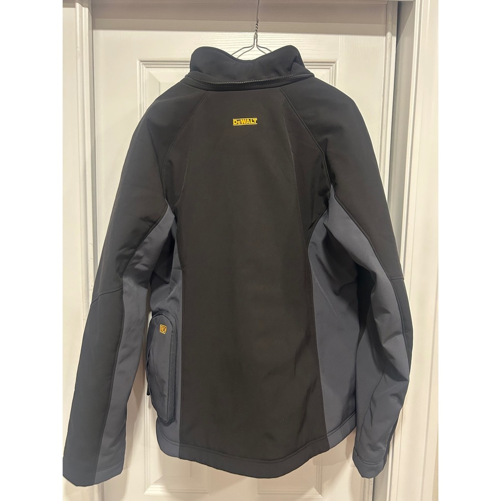 DeWalt Heated Gear Jacket Black Gray Softshell 12V/20V MAX Lithium Ion Medium - Picture 2 of 8